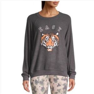 Wildfox Gray Tiger Graphic Sweater